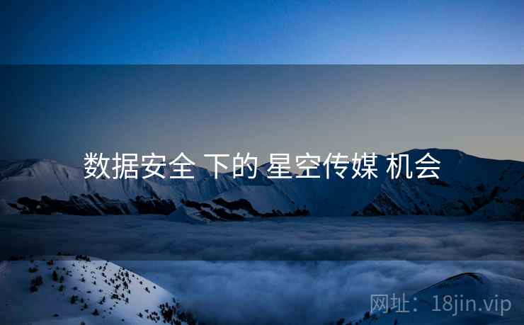 数据安全 下的 星空传媒 机会  第1张