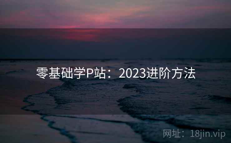 零基础学P站：2023进阶方法  第1张