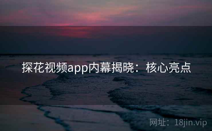 探花视频app内幕揭晓：核心亮点  第2张