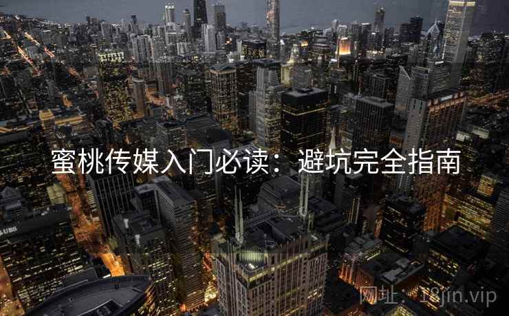 蜜桃传媒入门必读：避坑完全指南  第1张