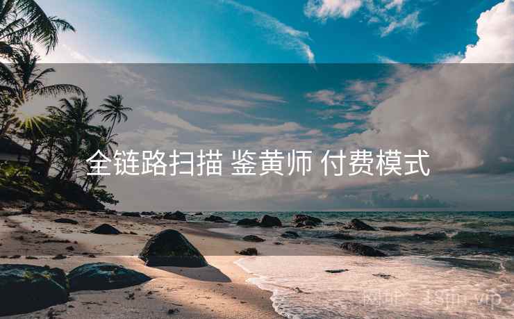 全链路扫描 鉴黄师 付费模式  第1张