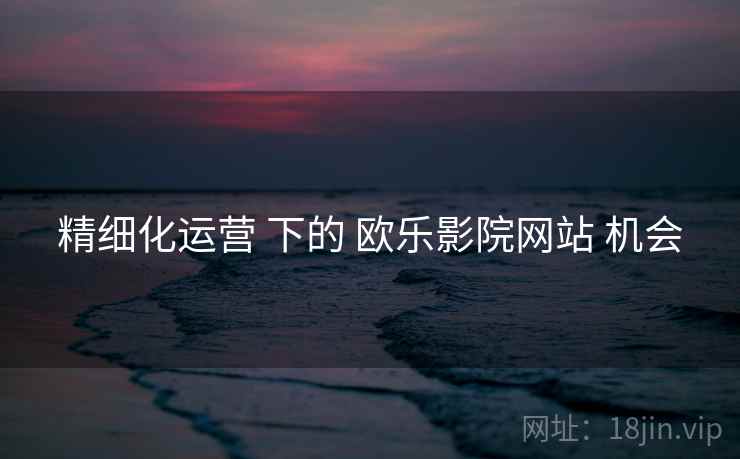 精细化运营 下的 欧乐影院网站 机会  第1张
