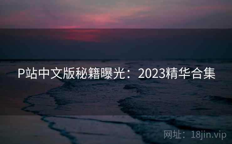 P站中文版秘籍曝光：2023精华合集  第1张