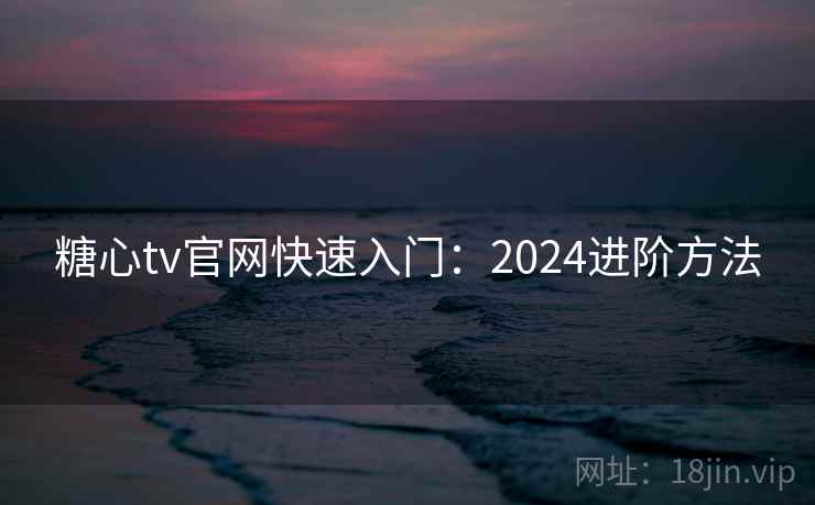 糖心tv官网快速入门：2024进阶方法  第2张