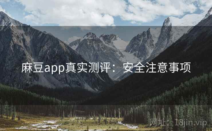 麻豆app真实测评：安全注意事项  第1张