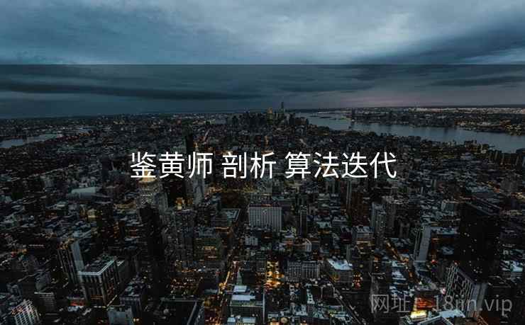 鉴黄师 剖析 算法迭代  第2张